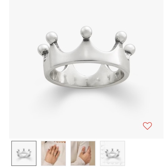 Silver Crown Ring - Picture 1 of 4